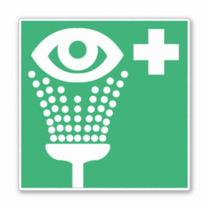 Sticker Sticleur de lavage oculaire de secours d'urgence