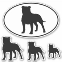 Sticleur Staffordshire Bull Terrier Silhouettes Se