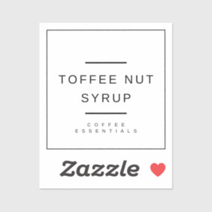 Sticker Sticule de sirop de café-noix
