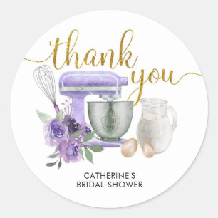 Sticker Stock violet Merci de cuisine