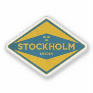 Sticker Stockholm Suède Vintage