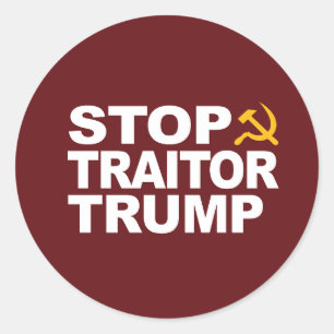 Sticker "Stop Traitor Trump"