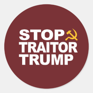 Sticker "Stop Traitor Trump"