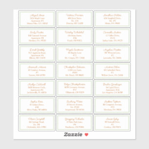 Sticker Storybook Woodland Fox Baby shower Adresse client