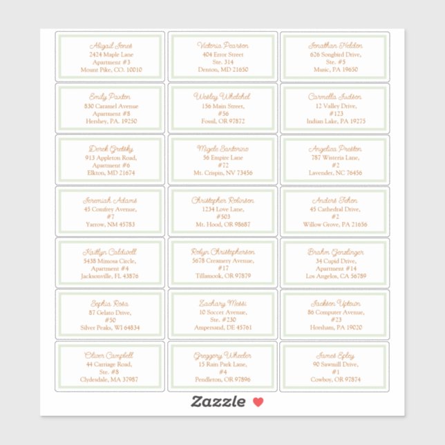 Sticker Storybook Woodland Fox Baby shower Adresse client (Feuille)