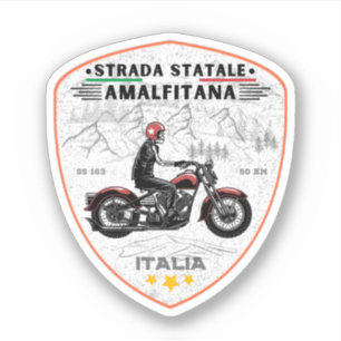 Sticker Strada statale 163 Amalfitana apls italiens