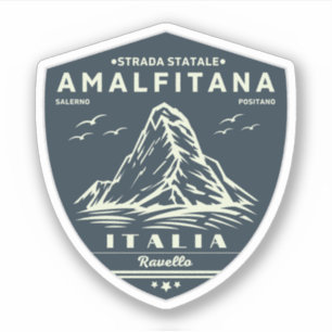 Sticker Strada statale 163 Amalfitana pls italiens