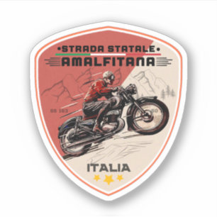 Sticker Strada statale 163 Amalfitana pls italiens
