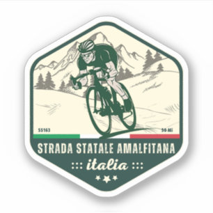 Sticker Strada statale 163 Amalfitana pls italiens