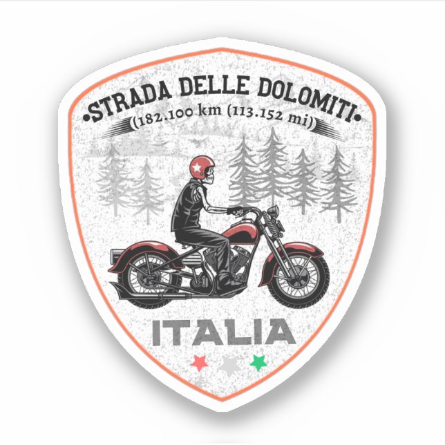 Sticker Strada statale 48 delle Dolomiti (Devant)