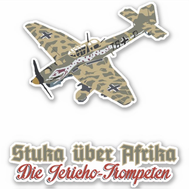 STICKER STUKA AFRIKA KORPS (Devant)