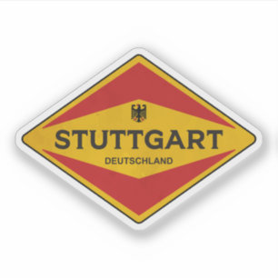 Sticker Stuttgart Allemagne Vintage