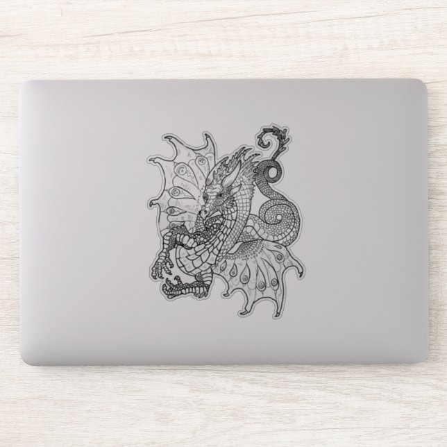 Sticker Style Art Nouveau Dragon (Ordinateur)