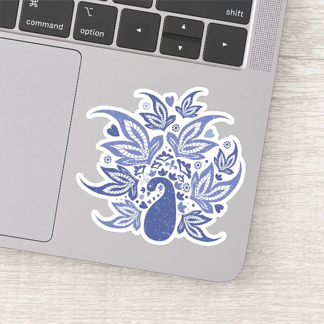 Sticker Style Boho Peacock (Détail)