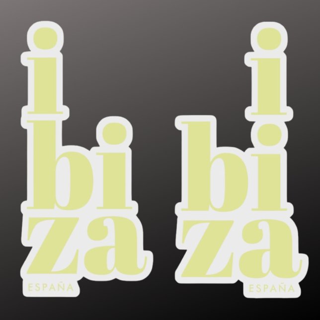 Sticker Style Ibiza Espagne (Créateur téléchargé)