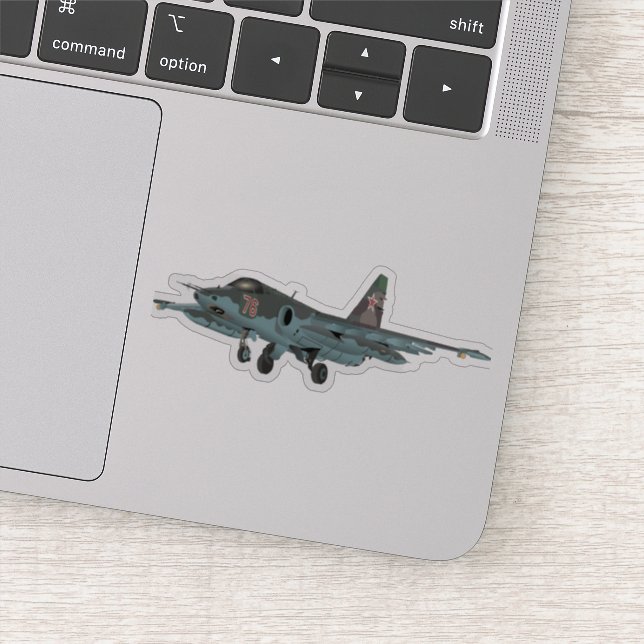 Sticker Su-25 Avion à réaction russe (Détail)
