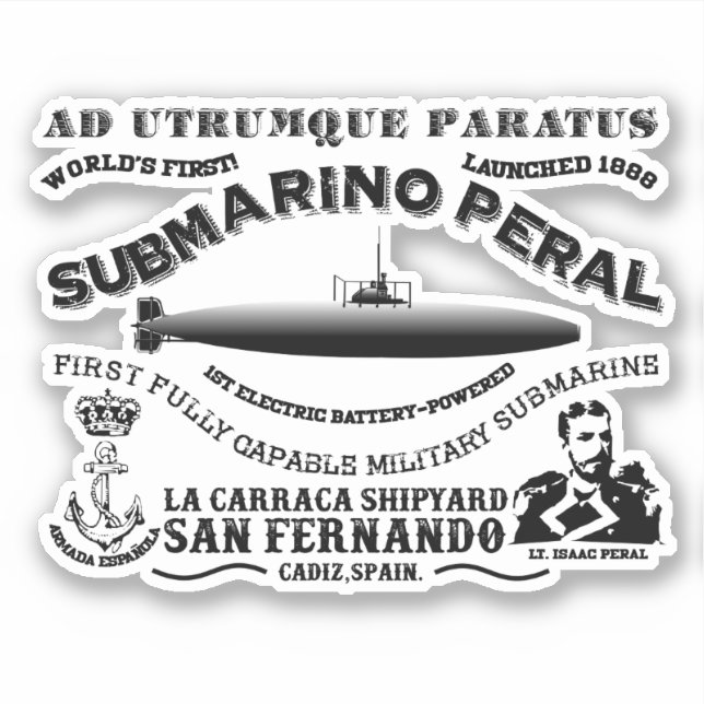 STICKER SUBMARINO PERAL (Devant)