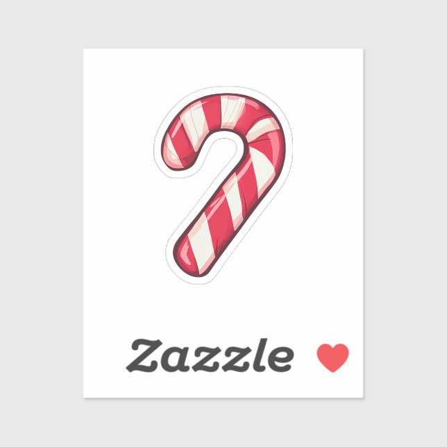 Sticker Sucre de canne de dessin (Feuille)