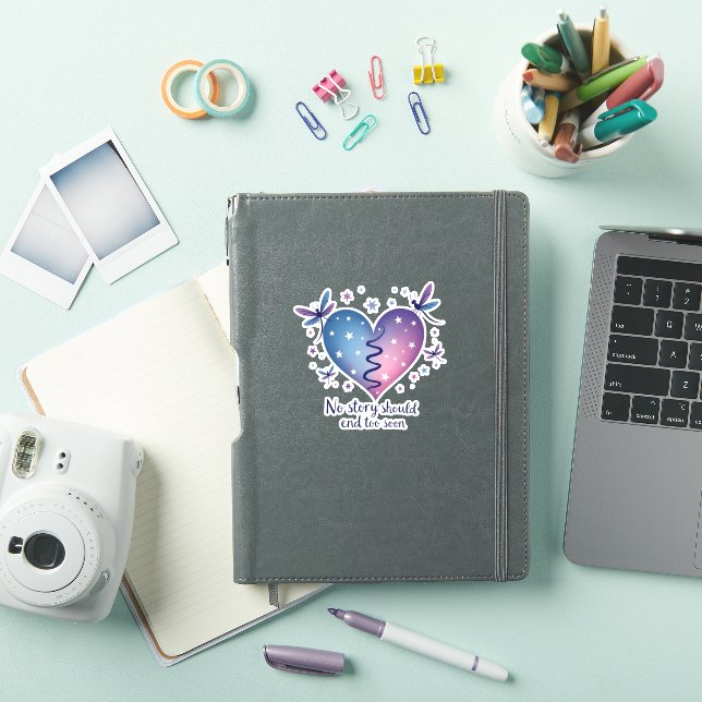 Sticker Suicide Prevention Awareness Teal Purple Heart Dra (Couverture iPad)