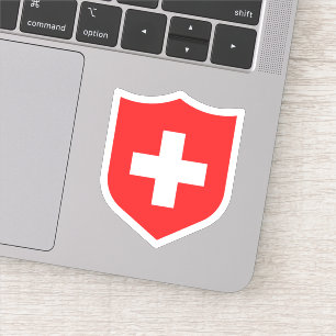 Sticker Suisse Drapeau Emblem Voyage patriotique