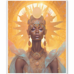 Sticker Sun Goddess Imaginaire Art