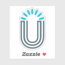 Sun Leaf Classic Lettre U Monogramme 