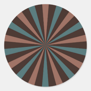 Sticker Sunburst Retro - classique et intemporel