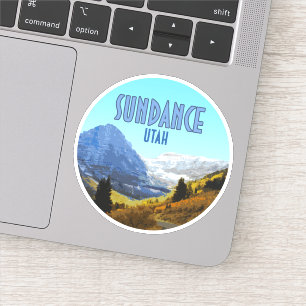 Sticker Sundance Utah Mountains Vintage