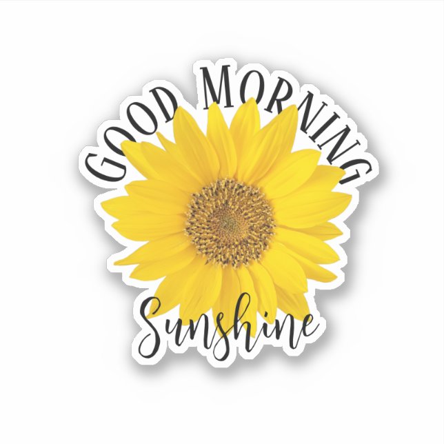 Sticker Sunshine du bon matin (Devant)