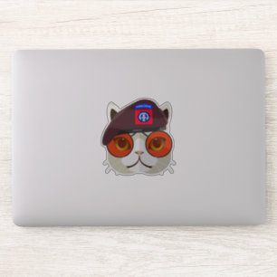 Sticker "Super Cool Parachutiste Chat"