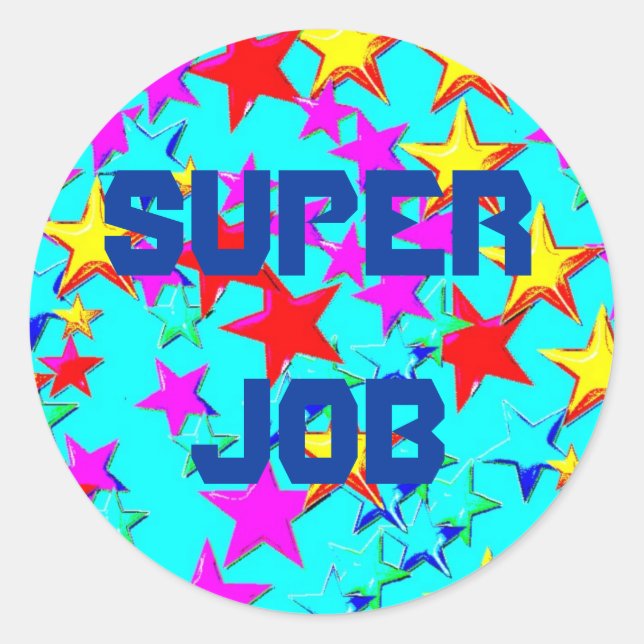 Sticker Super Job Star (Devant)