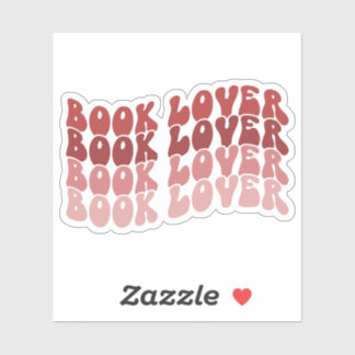 Sticker Super livre Lover rouge Multicolore Retro Vinyl