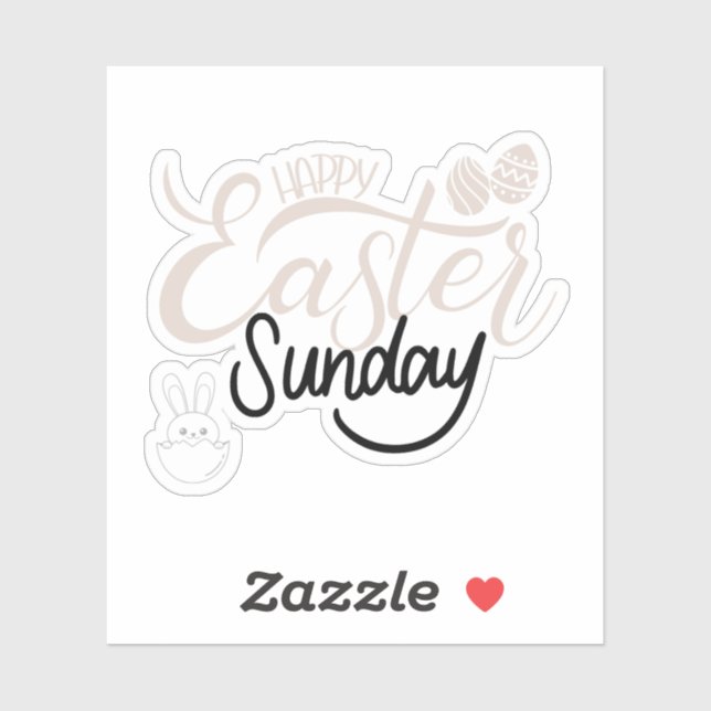 Sticker Super Mignonne Pour Pâques (Feuille)