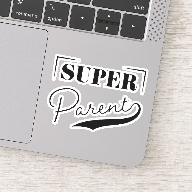 Sticker Super parent (Détail)