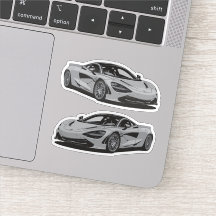 Sticker Supercar Gris