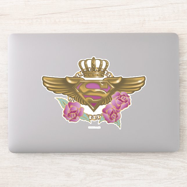 Sticker Supergirl Golden Wings (Ordinateur)