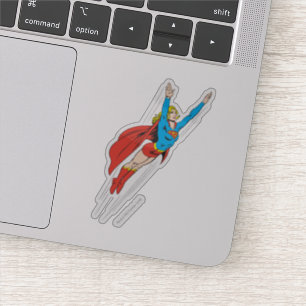 Sticker Supergirl monte haut