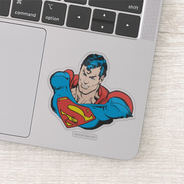 Sticker Superman Bust Smile (Détail)