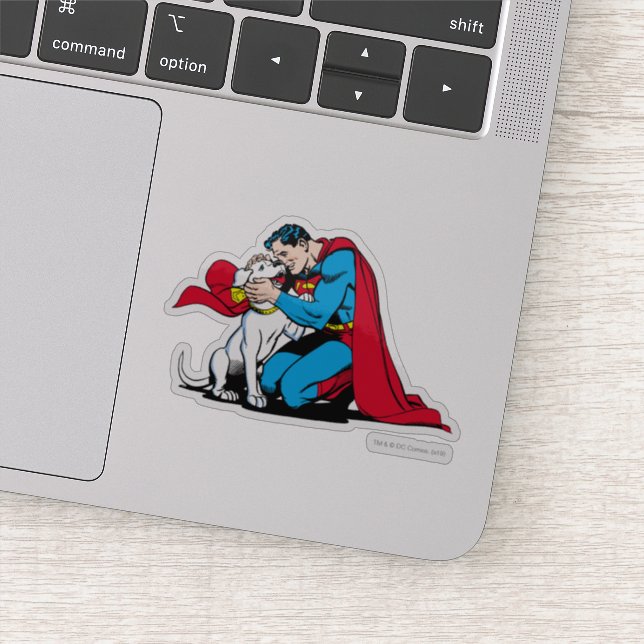 Sticker Superman et Krypto (Détail)