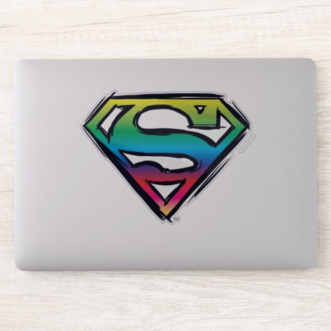 Sticker Superman S-Shield | Rainbow Logo (Ordinateur)