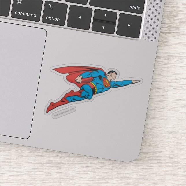 Sticker Superman volant à droite (Détail)