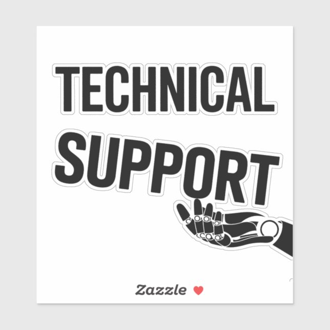 STICKER SUPPORT TECHNIQUE (Feuille)