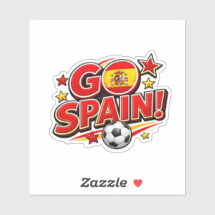 Sticker Supporter de football GO ESPAGNE   Espagne pied pa