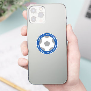Sticker Supporteur de football avec le nom de l'équipe sur