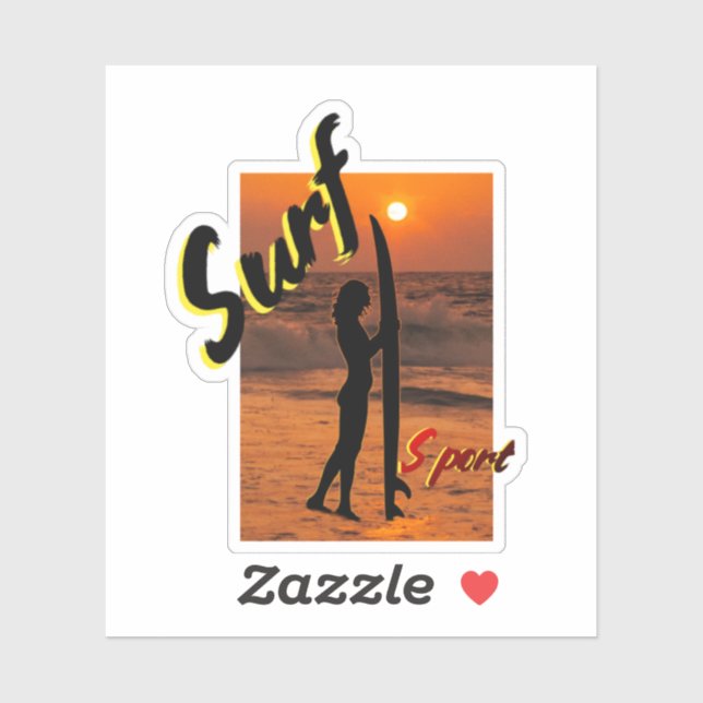 STICKER SURF (Feuille)