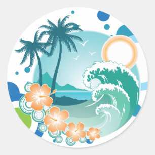 Sticker Surf de l'île