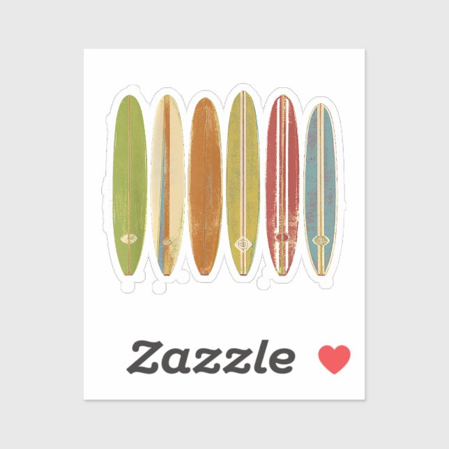 Sticker Surf de Longboard (Feuille)