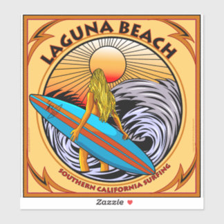 STICKER SURF LAGUNA BEACH CALIFORNIA