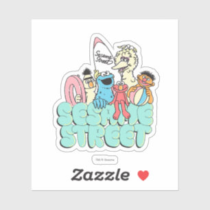 Sticker surf Vintage Sesame Street des années 90