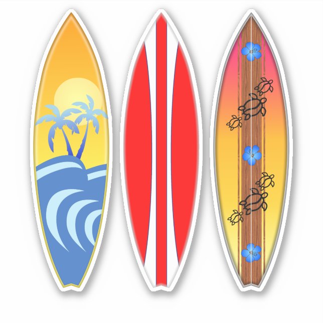 Sticker Surf vintage Surf (Devant)